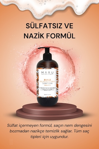 Maru Kıvırcık Saçlar Için Bukle Belirginleştirici Şampuan 250 ML