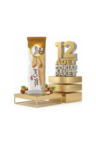 Afia Tatlı Dost Fındıklı Kakao Kremalı Gofret 12x140 Gr