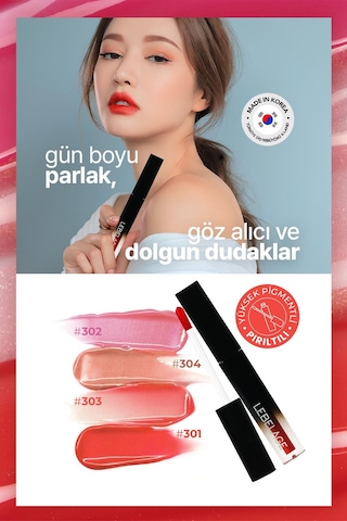 Lebelage Nemlendirici Dudak Parlatıcı Gloss LEBELAGE Deep Kiss Volume Lip Gloss 301