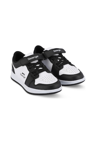 Slazenger PRINCE I Çocuk Cırt Cırtlı Beyaz / Siyah Günlük Spor Ayakkabısı