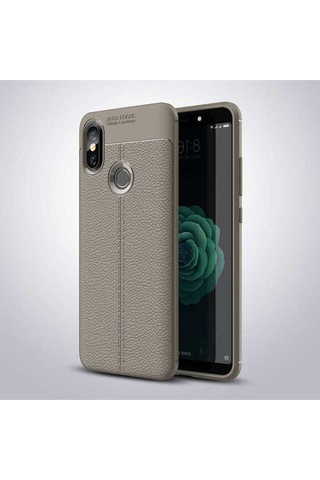 Xiaomi Mi 8 Se Kılıf Zore Niss Silikon Kapak Gri