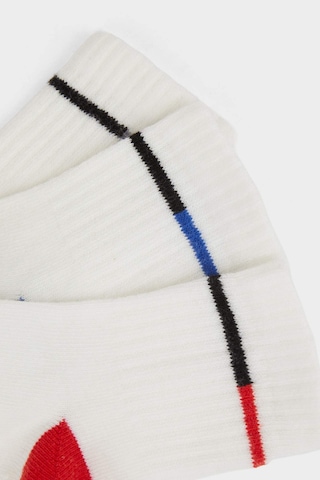 Defacto Erkek Bebek Kaydırmaz Taban 3lü Pamuklu Uzun Çorap E5017a5nswt1 Beyaz