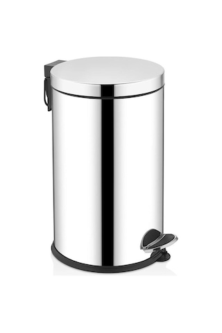 Rulopak Pedallı Paslanmaz Çöp Kovası 16 Litre