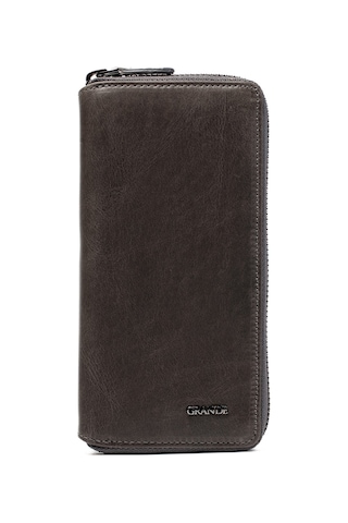 Crazy Gri Cüzdan & Kartlık Unisex 1780 Grande Deri Cüzdan Kartlık