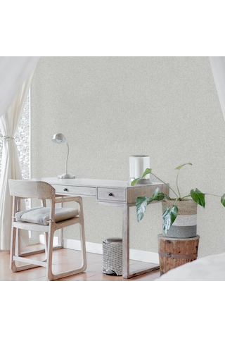 Adawall Düz Desen Duvar Kağıdı Rococo 1404-4/15, Soluk Gri, 1.06x15.6m - 16.5m²