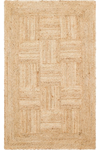 Eko Halı Echo Jüt Ech 06 Natural Xw Dekoratif Jüt Kilim Naturel Bej