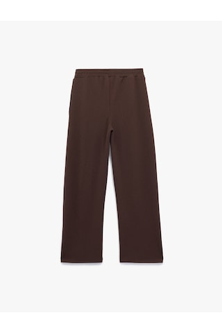 Koton Beli Lastikli Regular Fit Cepli Eşofman Pantolon Siyah 6wak40057ek Siyah