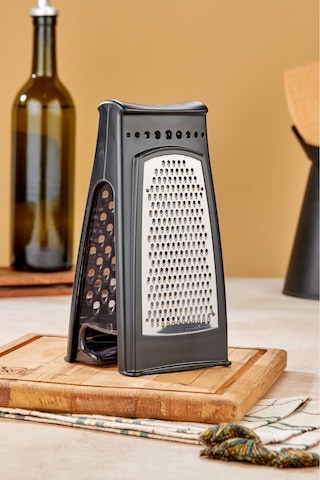 Cooker Lüx Model Hazneli Paslanmaz Çelik Rende Ckr3379-siyah Beyaz