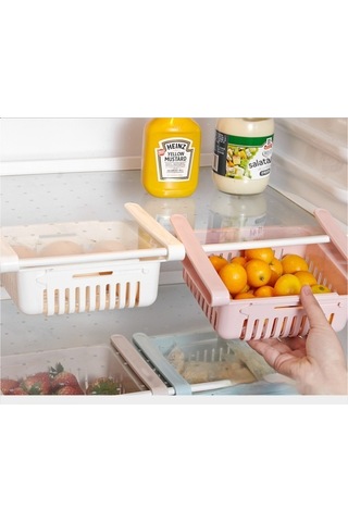 Yystore Buzdolabı Depolama Sepeti Tazelik Koruma Fonksiyonu Geri Çekilebilir 3 Adet