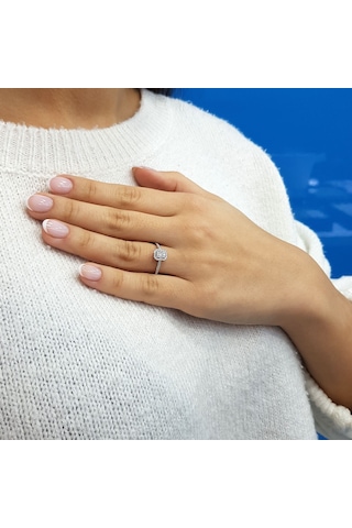 Lova 0,25 Karat Baget Pırlanta Yüzük - 1010346