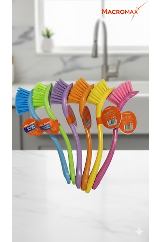 6'lı Rengarenk Bulaşık Fırçası