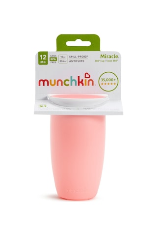 Munchkin Mucize 360 Alıştırma Bardağı, 12 Ay+, 296 ML Pembe