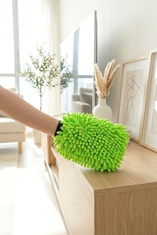 Myclean Mikrofiber Araba Yıkama Eldiveni Makarna Eldiven