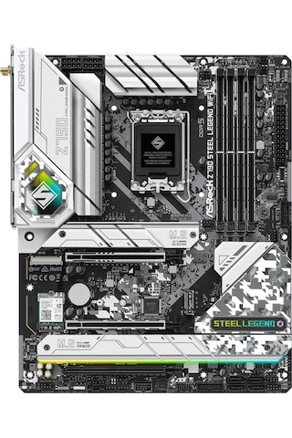 Asrock Z790 Steel Legend WIFI Intel Z790 7200 MHz (OC) DDR5 Soket 1700 ATX Anakart