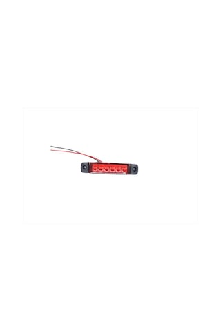 10 Adet Kırmızı Parmak Lamba 6 Led Su Geçirmez 12v 24v Emir