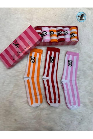 Victoria's Secret 6 Lı Çorap Set Karma Renk KARIŞIK