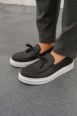 Roof Atelier Erkek Siyah Püskül Detaylı Loafer Ayakkabı - 127 - Cbt Loafer-x Siyah