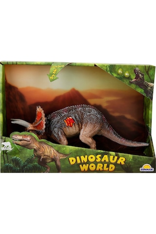 Dinosaur World Sesli Dinozor Boynuzlu Baş 22 Cm Dinozor