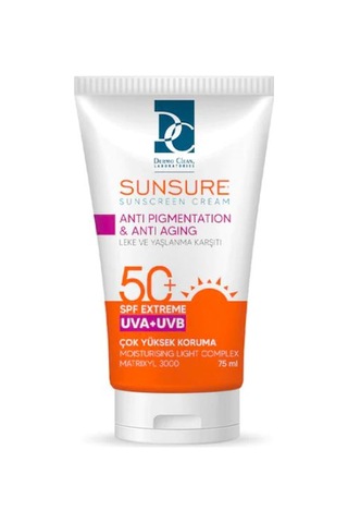 Dermo Clean Sunsure Lekeli Cilt Güneş Kremi SPF50+ 75 ML
