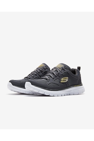 Skechers Lite - Weight Qtr Overlay W/Two Erkek Gri Spor Ayakkabı 52635 Char