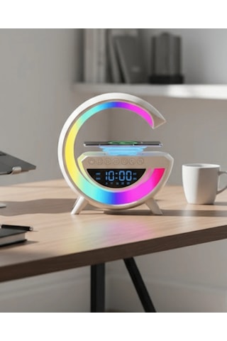 Modern Rgb Işıklı Kablosuz Hoparlör Uzun Süreli Müzik Keyfi - 4996