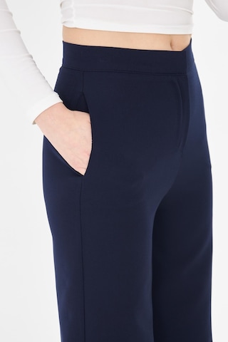 Sortie Collection Yüksek Bel Bol Paça Pantolon Lacivert