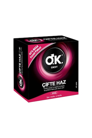 Okey Çifte Haz Prezervatif 40'lı