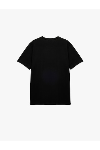Koton Regular Fit Kısa Kollu Bisiklet Yaka Basic Pamuklu Tişört Siyah 6sam10005mk Siyah