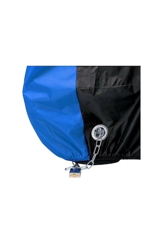 Mondial 125 Mg Sport Mavi Siyah Su Geçirmez Motosiklet Brandası-arka Çanta Uyumlu Değil