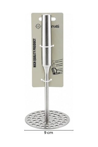Barotti Dmr-10199 Patates Ezici Çap : 8cm Metal Saplı 11.5cm Toplam Uzunluk : 26.5cm Yuvarlak Diğer