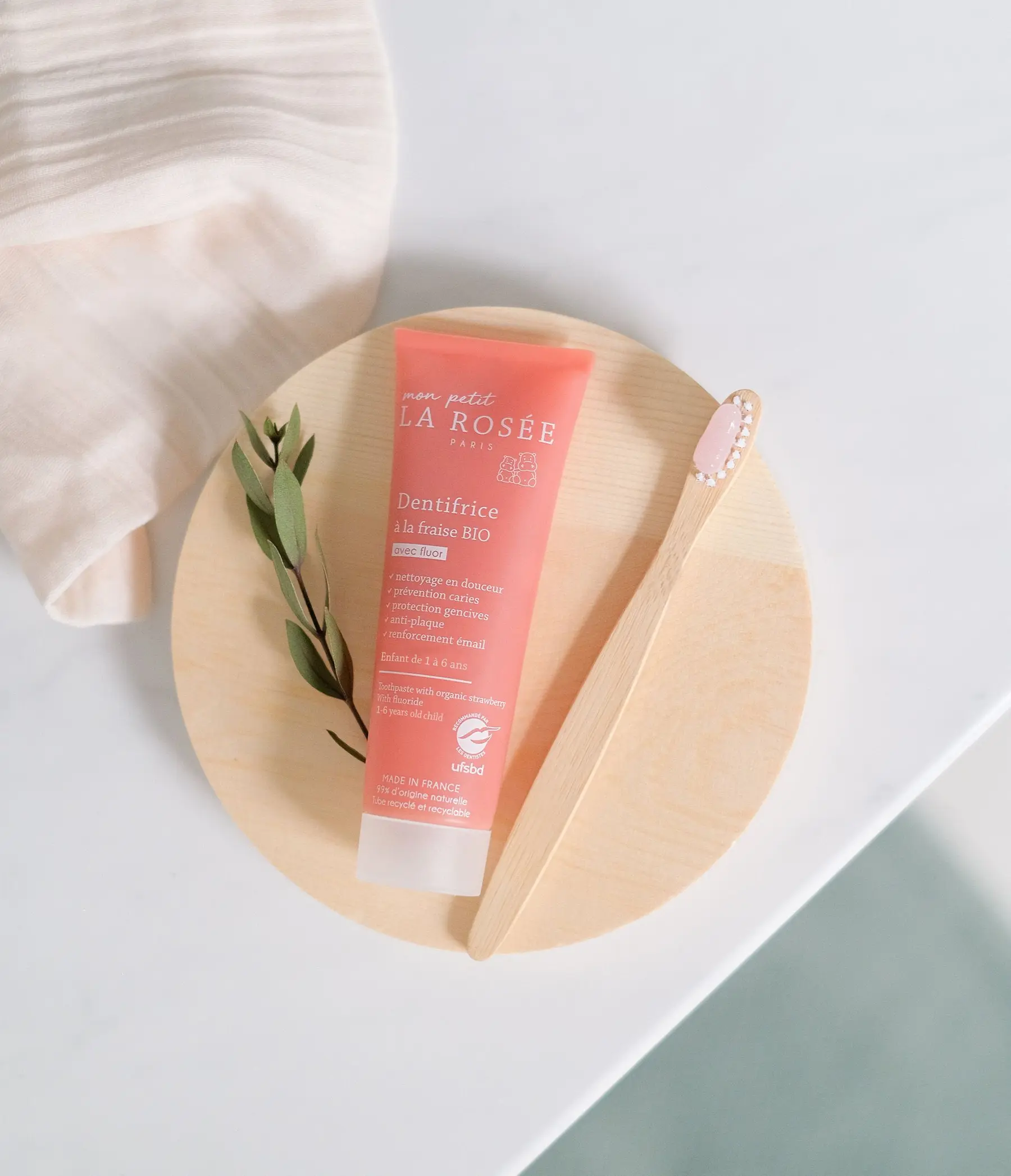 La Rosee Paris Mon Petit Organik Çilekli Çocuk Diş Macunu 50 ML