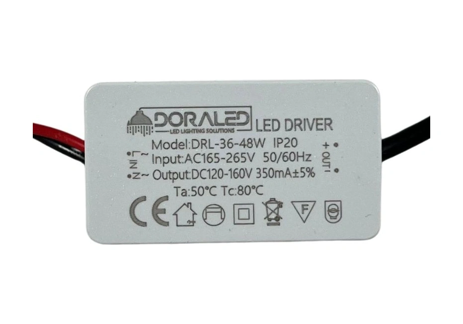40-50w 350ma 130-160v Power Led Driver Ip20 Power Led Sürücü