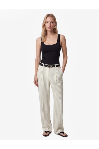 Koton Kare Yaka Slim Fit Kalın Askılı Crop Üst Siyah 6sak10228ek