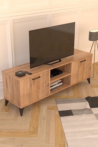 Mosse Tv Sehpası Tv Ünitesi Televizyon Sehpası Çam 140 Cm Atlantik Çam