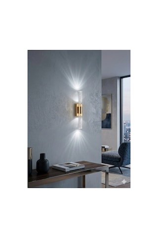 Bubblelight Small 31 Cm Modern Tasarım Led Aplik - Duvar Lambası - Gold - Pilli - Beyaz Led Altın
