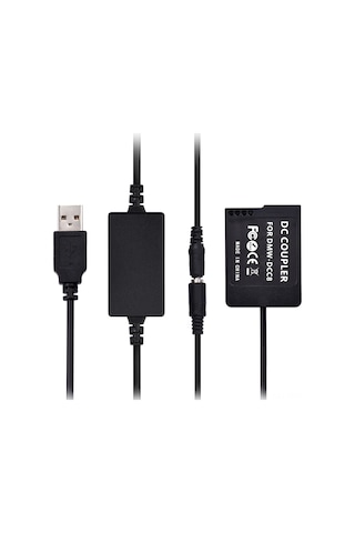Monyee Panasonic Dmw-dcc8 Yalancı Pil, 5v 2a Usb Girişi İle 8v Çıkış, Fz200/fz300/g5/g7/g85 Uyumlu, 145cm Uzun Kablolu Güç Kaynağı