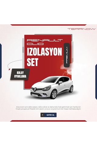 Renault Clio 4 2012-2018 Trim Ses Önleyici Konfor/izolasyon Set