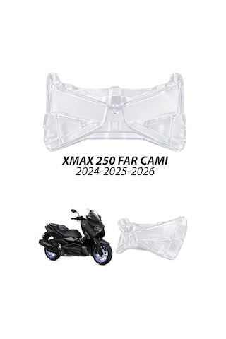 Yamaha Xmax Uyumlu Far Cam 2024-2026 Model Arası Yedek Far Camı
