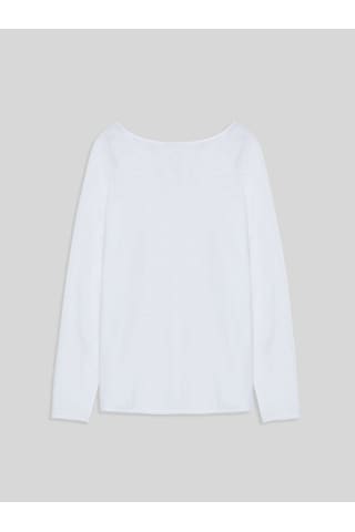Ltb Uzun Kollu Bisiklet Yaka Basic Beyaz Sweatshırt Beyaz 2XL