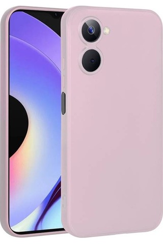 Realme 10 4g Kılıf Esnek Yapılı İnce Slim Silikon Kapak Ryc/premier Rose