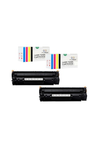 Proprint 2 Adet Crg-712 Canon I-Sensys Lbp3010 Uyumlu Toner