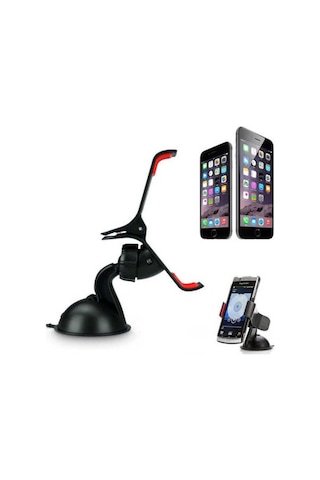 Araç Içi Telefon Tutucu Kıskaçlı Vakumlu Süper 01