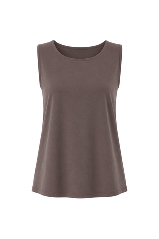 Mixray 2117 Kadın Basic Relax Fit Atlet Pantolon İkili Takım Kahve