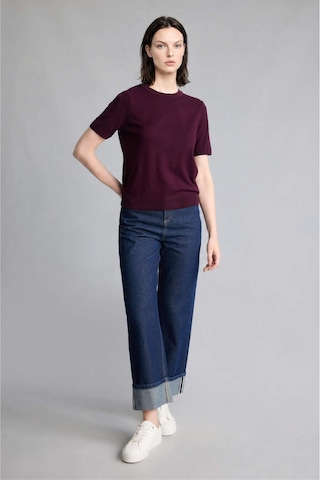 Defacto Regular Fıt Bisiklet Yaka Bordo Kazak D6272ax26aubr327 Bordo-br327