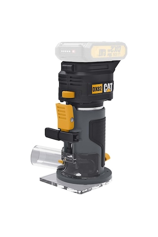 Cat Dx82b.3 18volt Şarjlı Kömürsüz 6mm Devir Ayarlı Profesyonel Avuç İçi El Frezesi Formika Tıraşlama Akü Dahil Değildir