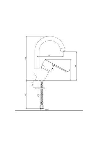 Ar Lite Lavabo Bataryası Kuğu Borulu 102188146 Krom