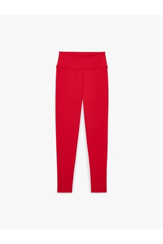 Koton Yüksek Bel Slim Fit Spor Tayt Kırmızı 6sak40301nk