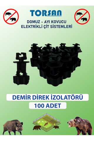 Elektrikli Çit Tel Demir İzolatör 100 Adet Elektrikli Çit Tel Demir İzolatör 100 Adet