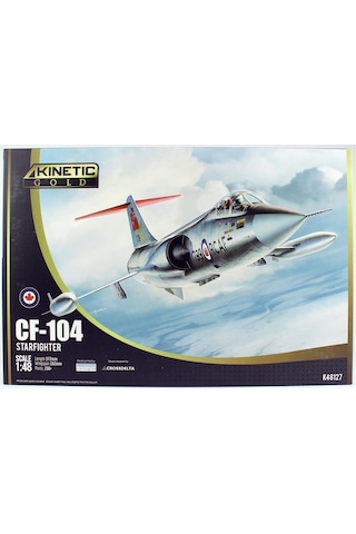 Kinetic K48127 1/48 Cf-104 Starfighter Savaş Uçağı, Plastik Model Kiti