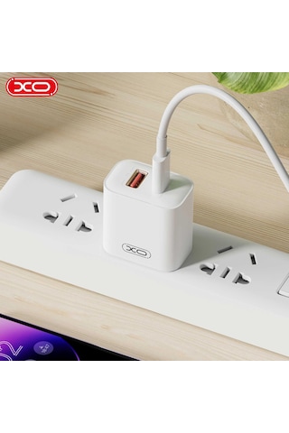 Ce12 Eu 20w Pd & Qc 3.0 Hızlı Şarj Adaptörü Type-c Ve Usb Çift Çıkışlı Apple Uyumlu iPhone & Android Adaptör